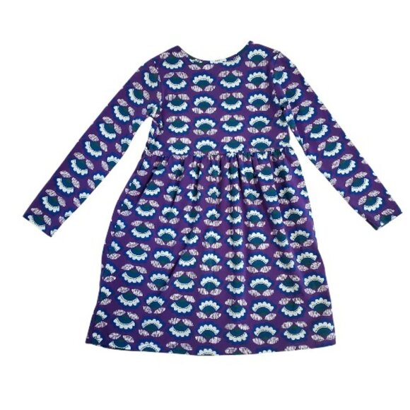 Hanna Andersson Purple Flower Dress Size 140 (US 10) - Picture 4 of 5